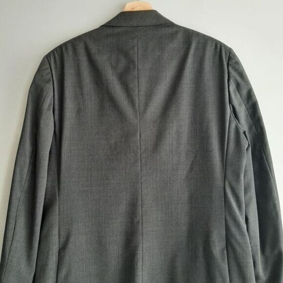 Z ZEGNA Turati 100% Wool Blazer Jacket Gray Men's Sz 44 R - Picture 10 of 15